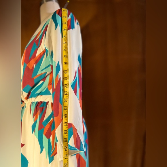 Everly faux wrap, maxi dress size L - Picture 3 of 7